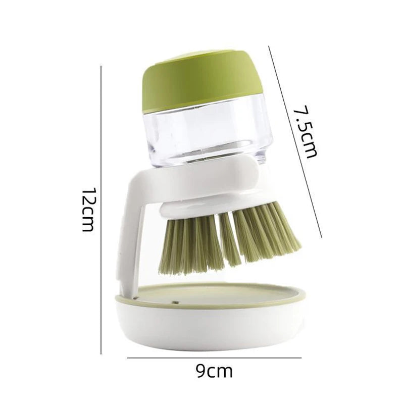 (Kit 02 unidades) Escova de Lavar Louça com Dispenser