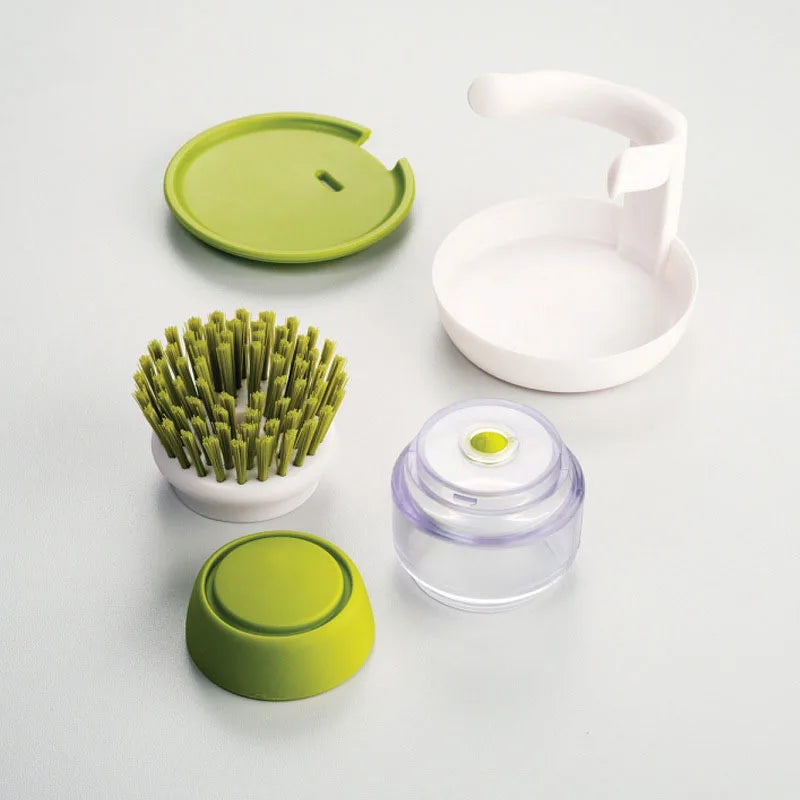 (Kit 02 unidades) Escova de Lavar Louça com Dispenser