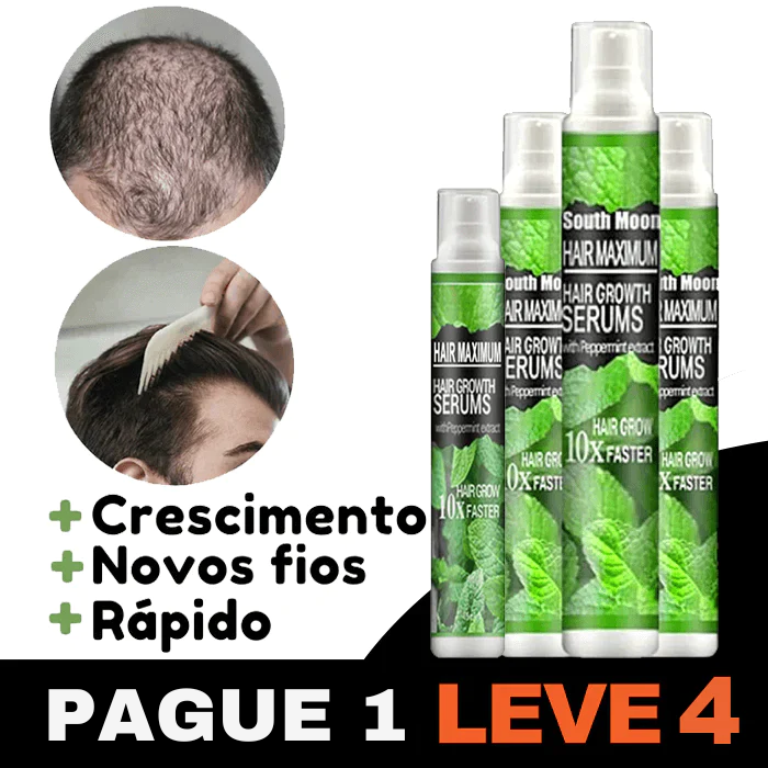 (Pague 1 e Leve 4) Hair Maximium® - Spray de Crescimento Capilar