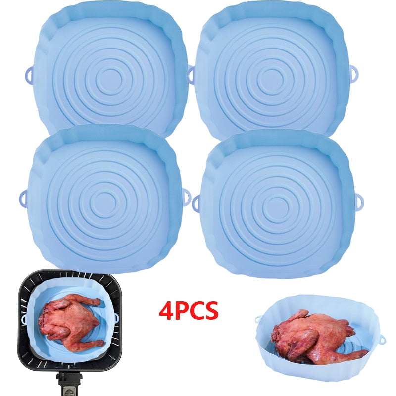(Pague 1 e Leve 4) Película AirFryer De Silicone Anti Sujeira